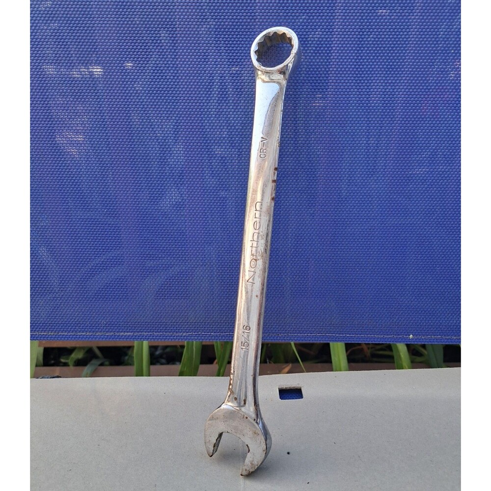 Northern 15/16 CR-V 12 Point Combination Wrench 12" Hand Combo Tool Mechanic